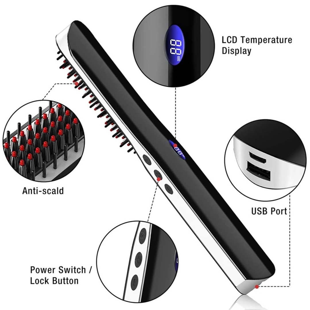 wireless beard straightner